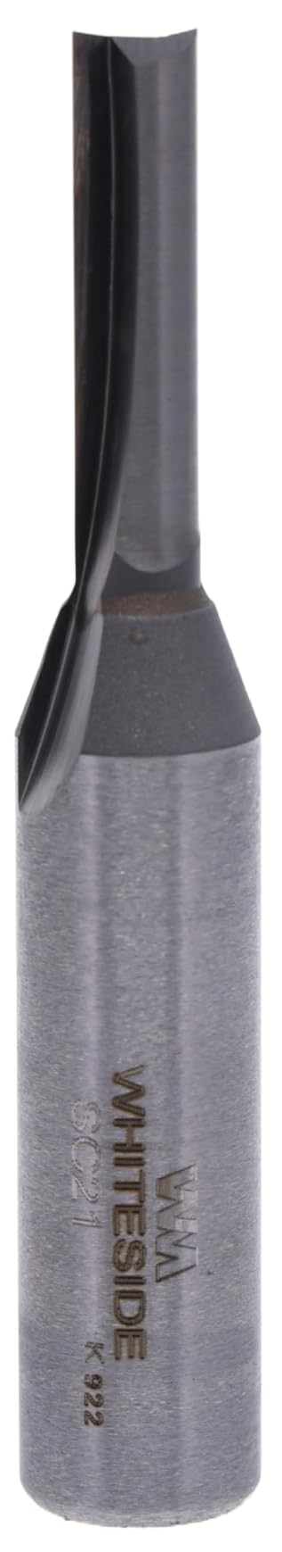 Whiteside SC21 Solid Carbide Straight Router Bit: 1/4 Inch Cutting Diameter, 1/2 Inch Shank, 1 Inch Cutting Length