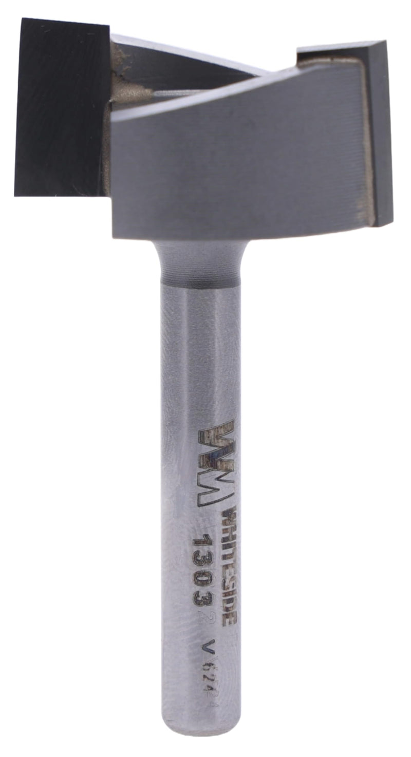 Whiteside 1303 Mortising Straight Router Bit: 1-1/4 Inch Cutting Diameter, 1/4 Inch Shank, 1/2 Inch Cutting Length