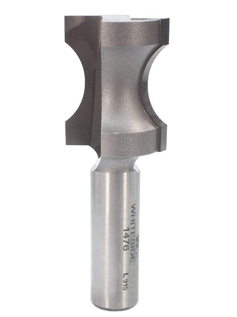 Whiteside Router Bits 1476 Oval Edge Bit with 3/4-Inch Bead, 3/16-Inch Depth and 1-1/4-Inch Cutting Length