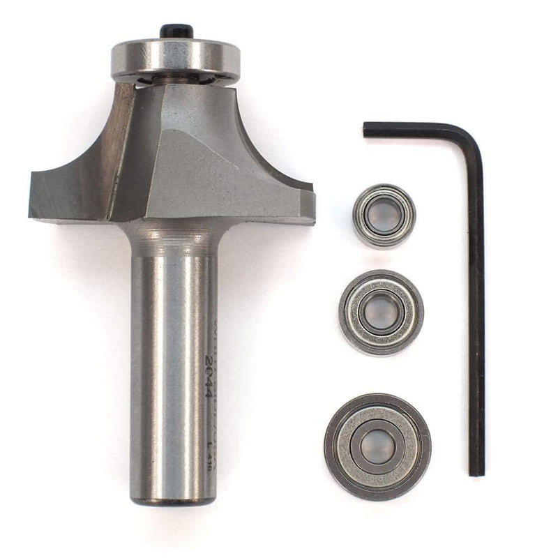 Whiteside 2044B Extra Deep Multi-Beading Set: 3/8 Inch Radius, 1-3/4 Inch Large Diameter, 3/4 Inch Cutting Length, 1/2 Inch Shank, 2-5/8 Inch Overall Length