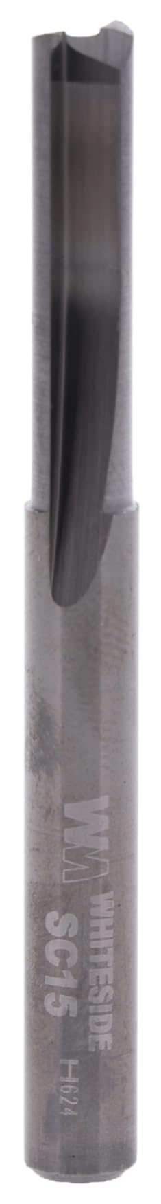 Whiteside Router Bits SC15 Standard Straight Bit with Solid Carbide 1/4-Inch Cutting Diameter and 1-Inch Cutting Length
