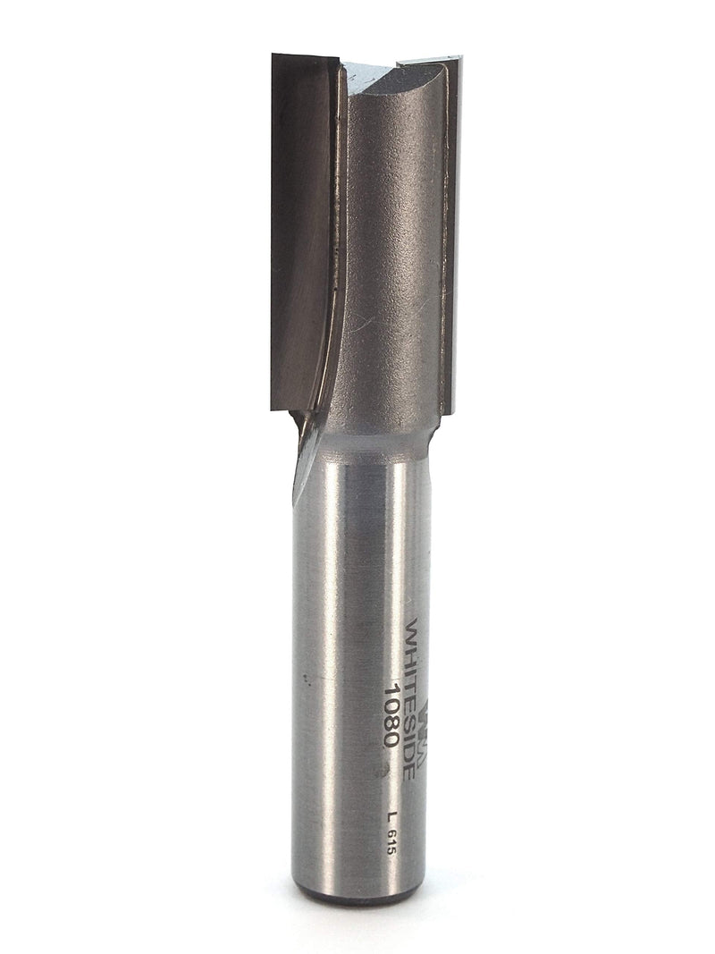 Whiteside 1080 Straight Router Bit: 21/32 Inch Cutting Diameter, 1/2 Inch Shank, 1-1/4 Inch Cutting Length