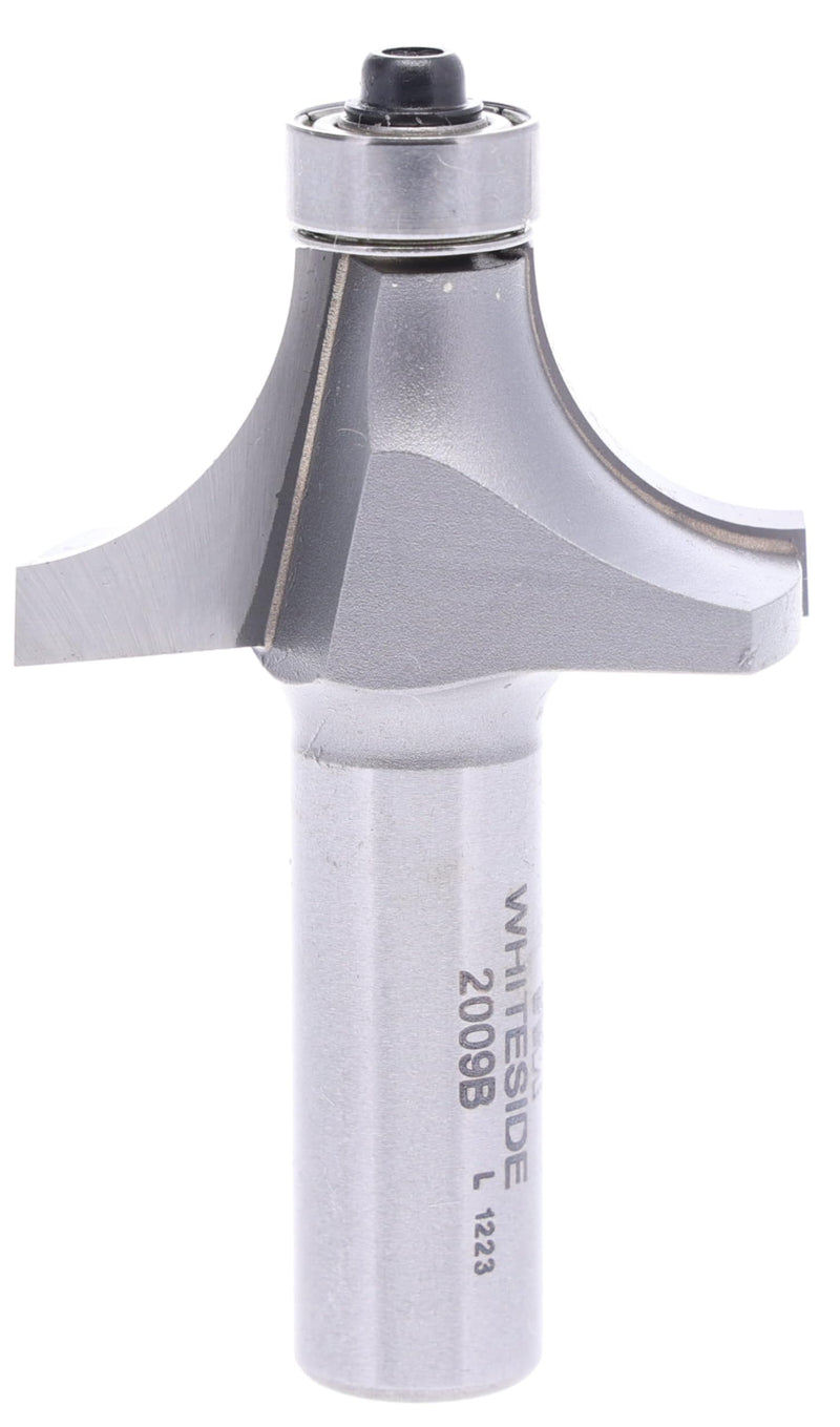 Whiteside Router Bits 2009B Round Over Bit with 9/16-Inch Radius, 1-5/8-Inch Large Diameter and 3/4-Inch Cutting Length