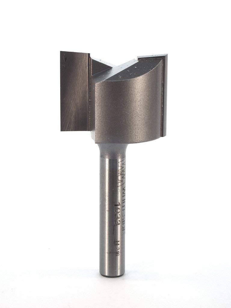 Whiteside Router Bits 1033 Straight Bit with 1-Inch Cutting Diameter and 3/4-Inch Cutting Length