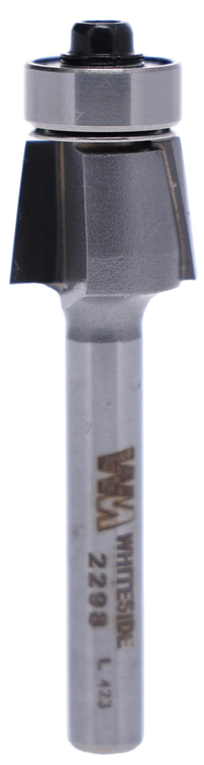 Whiteside 2298 Laminate Edge Bevel Router Bit: 7 Degree Angle, 7/16 Inch Cutting Length, 3/8 Inch Cutting Height, 1/4 Inch Shank, 9/16 Inch Large Diameter
