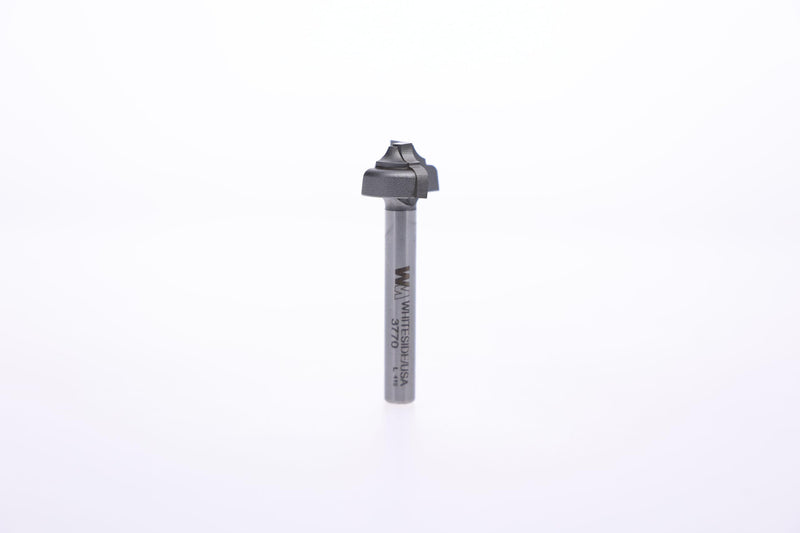 Whiteside 3770 Classical Flat Bottom Router Bit: 7/64 Inch Radius, 3/4 Inch Large Diameter, 3/8 Inch Cutting Length, 1/4 Inch Shank, 2 Inch Overall Length