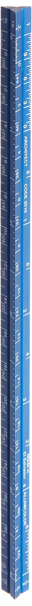 Alumicolor Pocket-Size Architect Scale, Aluminum, 6 inches, Blue (3010-5)