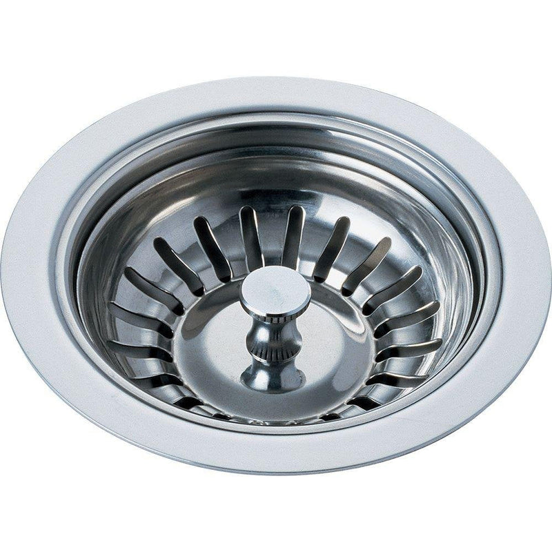 Delta D72010 Basket Strainer Flange for Standard Kitchen Sink Drain Openings Chrome