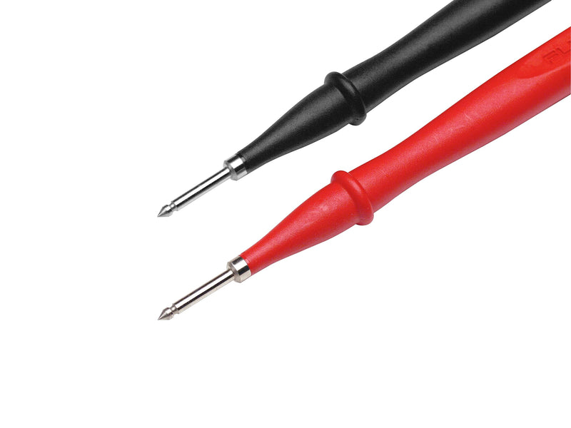 Fluke TP2 2 Piece Slim-Reach Test Probe Set with Stainless Steel Tip, 1000V Voltage, 10A Current, 2mm Tip Diameter TP2 SLIM-REACH 1000 VDC