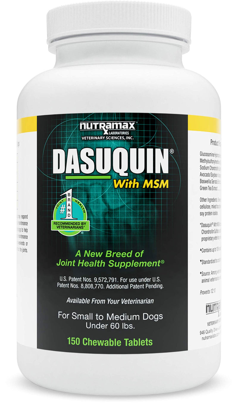 Nutramax Dasuquin with MSM Chewables, Large Dog Small/Medium Dog 150 COUNT - PawsPlanet Australia