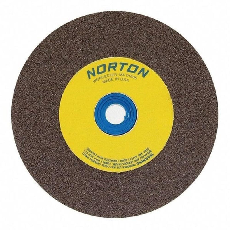 Norton Gemini Grinding Wheel, Type 01 Bench and Pedestal Wheel, Medium Alundum, 7 Inch Aluminum Oxide Grinding Wheel for Bench Grinder, Pack of 1 7 Inches 1 Inches Round Hole 3600 RPM 07660788270