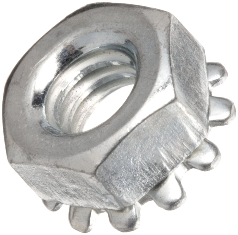 Steel Hex Nut, #4-40 Threads (Pack of 100) 0 inches