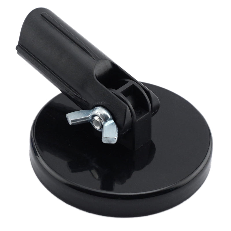Magnetic Pick-Up Tool Attachment, 3.20" Diameter, 0.440" Thick Magnet Assembly with Acme-Threaded Attachment for Standard Broom Handle, 65 Pounds Pull, 1 Each