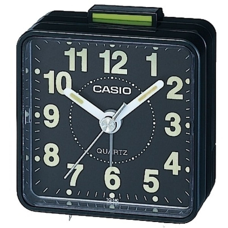 Casio TQ-140 Beeper Alarm Clock Black Modern