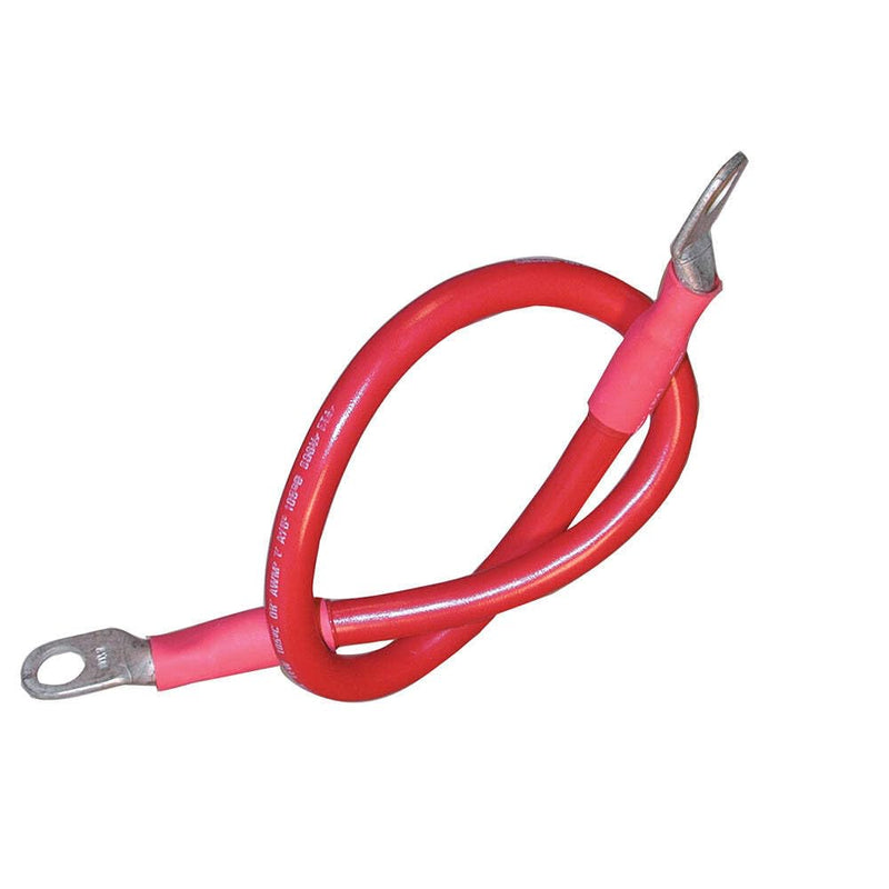 Ancor Marine Grade Electrical Premium Tinned Boat Battery Cable Assemblies As Shown Red Size 3/8 Stud