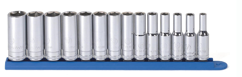 GEARWRENCH 14 Piece 3/8" Drive 6 Pt. Deep Socket Set, Metric - 80554 14 Pc 3/8"