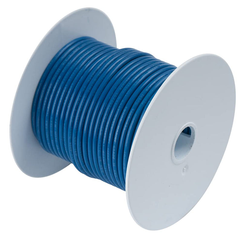 Ancor 100110 Marine Grade Electrical Primary Tinned Copper Boat Wiring (18-Gauge, Dark Blue, 100-Feet) 100 Feet 18 AWG