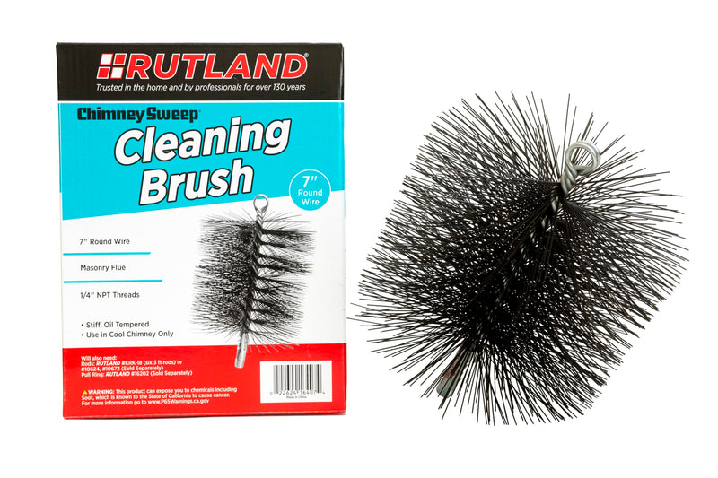 Rutland Products 16407 7" Round Chimney Cleaning Brush (Packaging may vary) 7-Inch