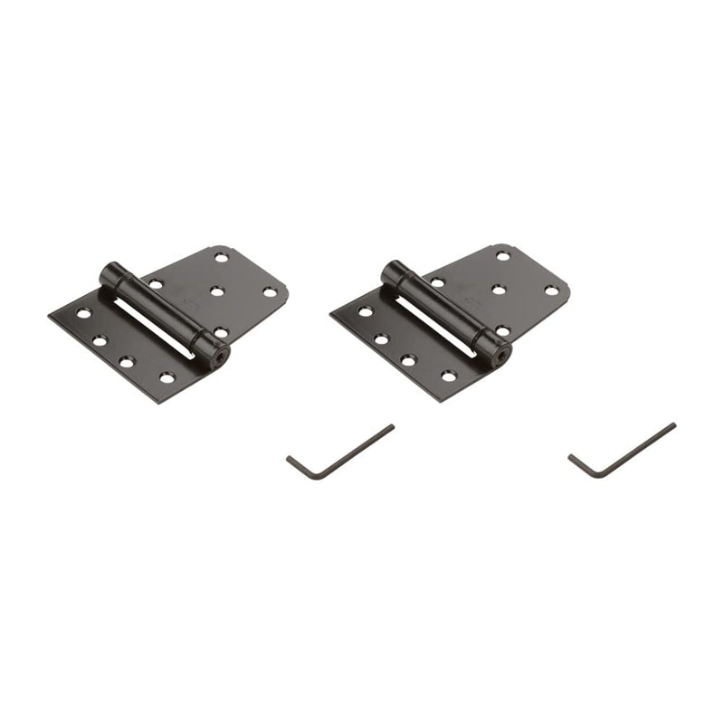 National Hardware N342-592 V279 Extra Heavy Auto-Close Gate Hinge Set in Black