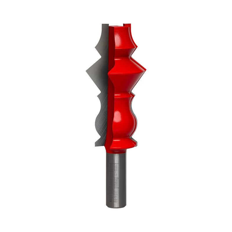 Freud Wide Crown Molding System, Mix and Match Bits for Custom Milling 5-1/2" Wide Crown Molding - 1-3/8" Diameter, 1/2" Shank, 4-9/16" Length - 99-419