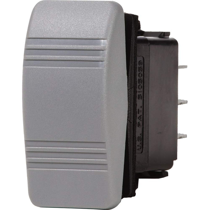 Blue Sea Systems Water Resistant Contoura III Switches Gray Spdt, (On)-off-(on)