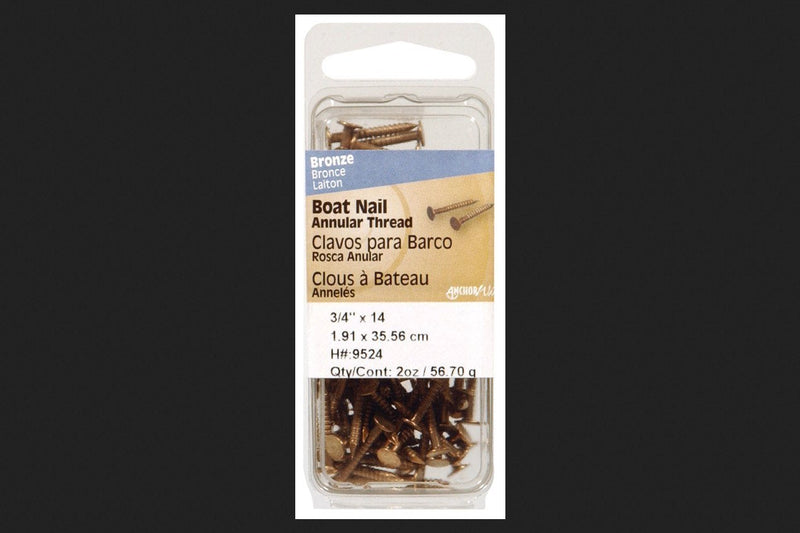 Philstone 9524 3/4" Bronze Boat Nail
