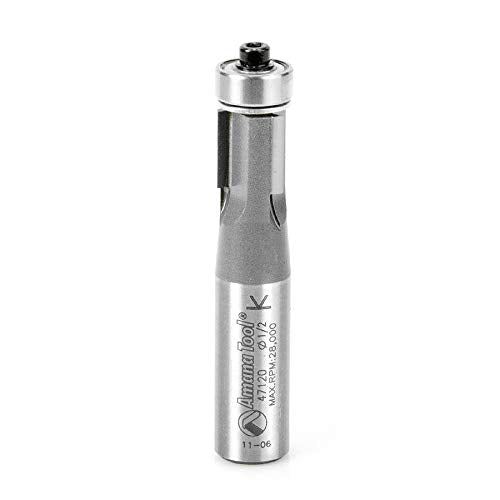 Amana Tool - 47120 Carbide Tipped Flush Trim 1/2 Dia x 1/2 Shank 3-Flute