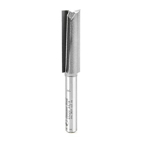 Amana Tool - 45220 Carbide Tipped Straight Plunge High Production 3/8 Dia x 1-1/4 x 1/4 In