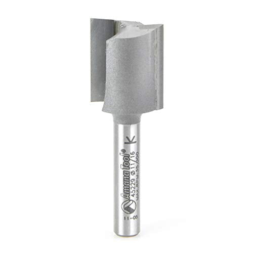 Amana Tool - 45229 Carbide Tipped Straight Plunge High Production 11/16 Dia x 3/4 x 1/4 In