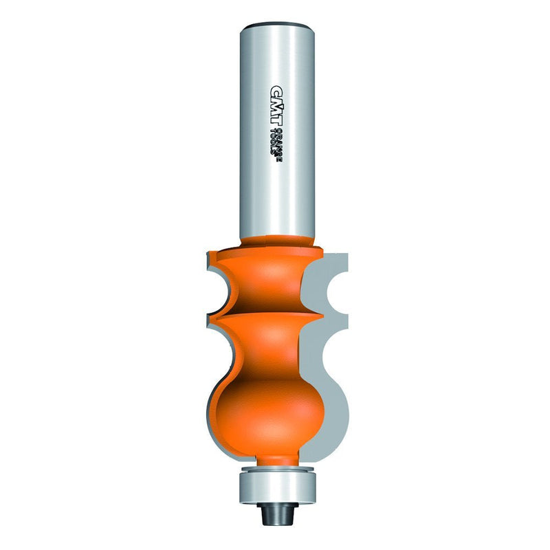 CMT 855.901.11 Molding Bit, 1/2-Inch Shank, 15/16-Inch Diameter, Carbide-Tipped