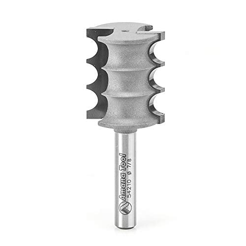 Amana Tool - 54210 Carbide Tipped Triple Bead 1/8 Radius x 7/8 Dia x 1" 4 Shank
