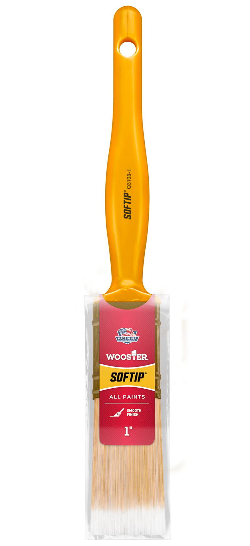 Wooster Brush Q3108-1 Softip Paintbrush, 1-Inch, White 1 Inch