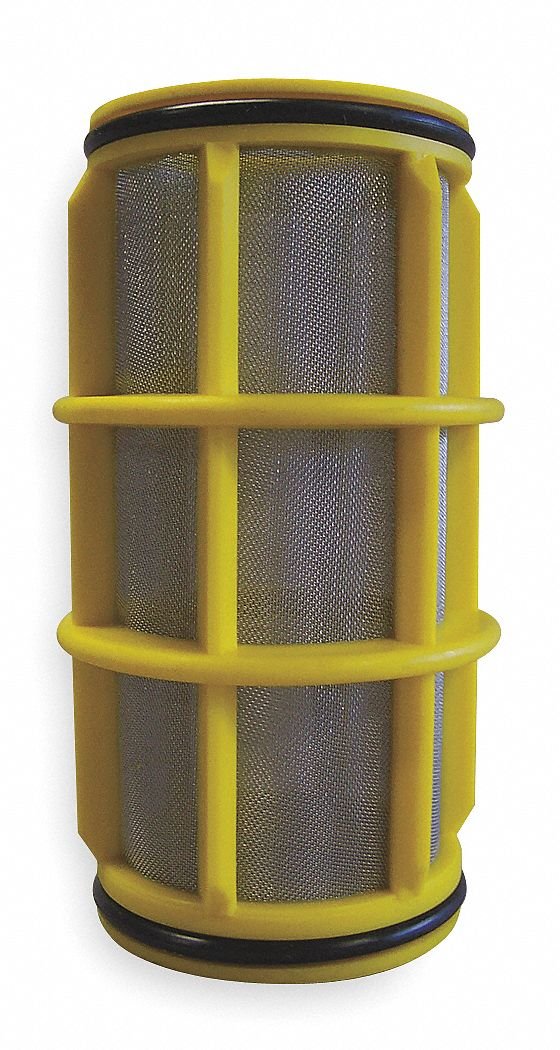 Filter Screen, Yellow, 5" Length, 2" Dia