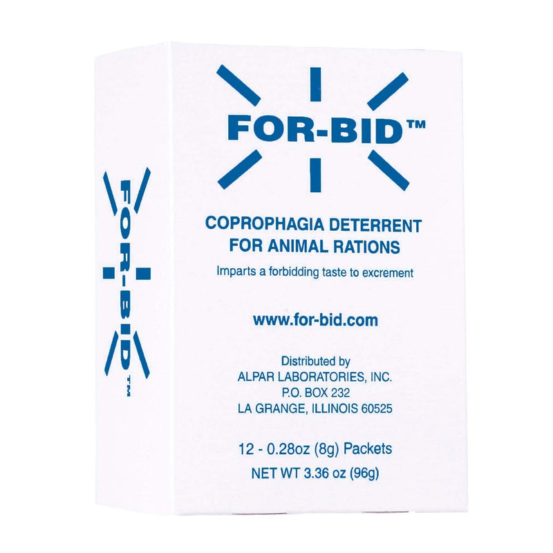 For-Bid for Dogs and Cats | Stool Eating & Coprophagia Deterrent | Dog & Cat Food Powder Additive to Prevent Dogs from Eating Poop | Safe for Your Pets | Vet Recommended Formula for Anti-Coprophagia 1 Box - PawsPlanet Australia
