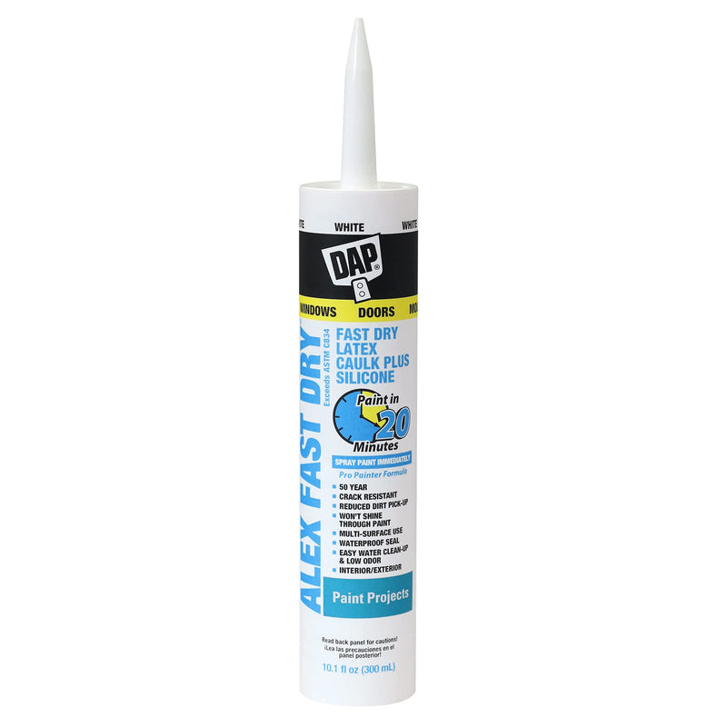 Dap 18425, 10.1 oz, White Caulk