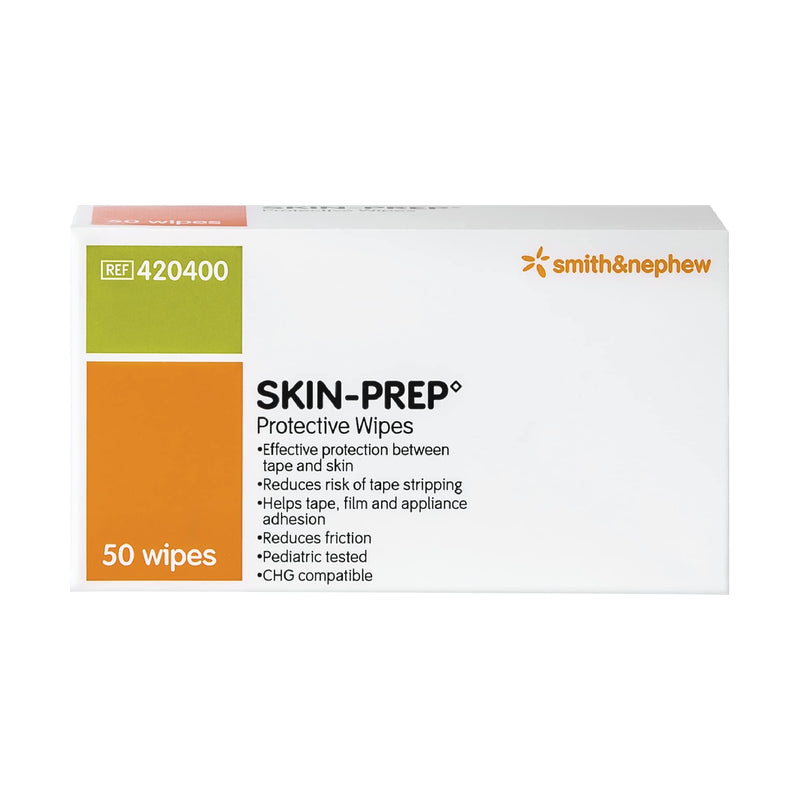 Smith+Nephew SKIN-PREP◊ Wipes, Protective Dressing Wipes, Skin Barrier Film, Contains Alcohol, Box of 50 50 Count (Pack of 1)