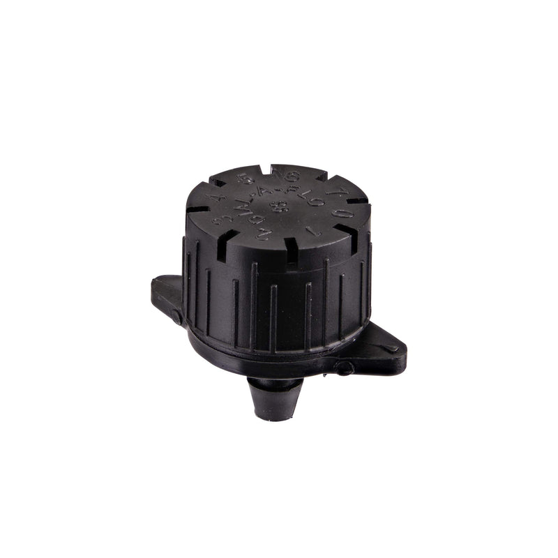 Raindrip 157005B Adjustable Flow Bubbler, Non-Pressure Compensating Emitter, Full-Circle Pattern, 8 Stream Spray with 1/4-Inch Barbed Inlet, 5-Pack, Black
