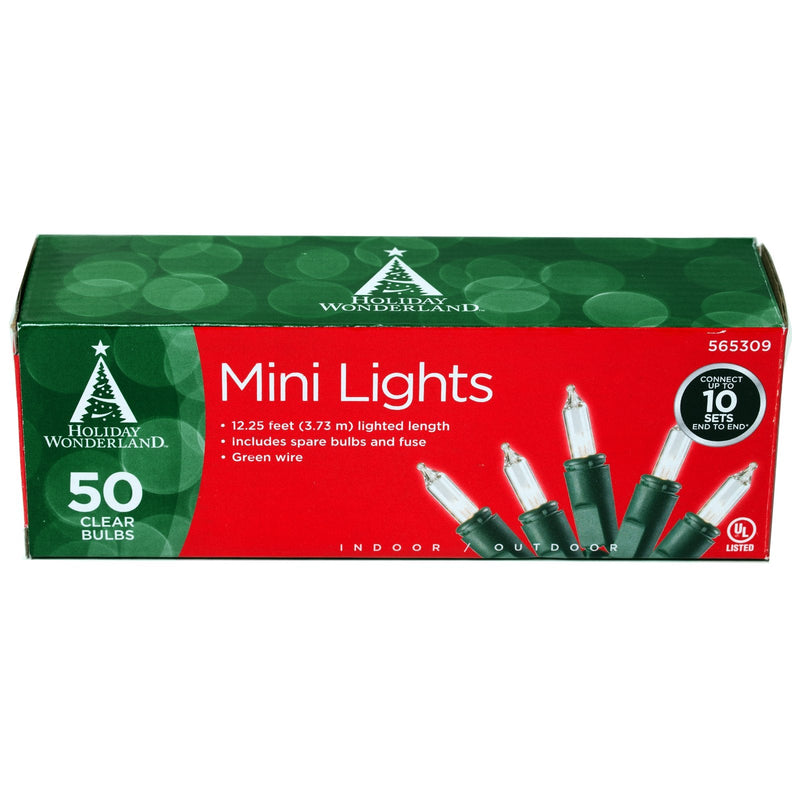 50-Count Clear Christmas Light Set 1
