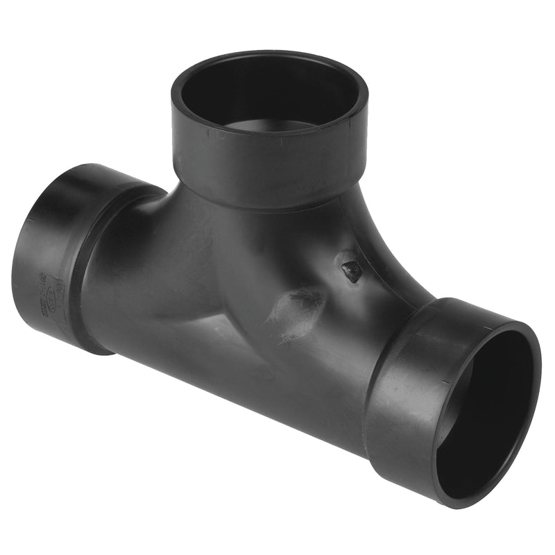 NIBCO I13806I 72020 Dwv Abs 2-Way Cleanout Tee, 3"