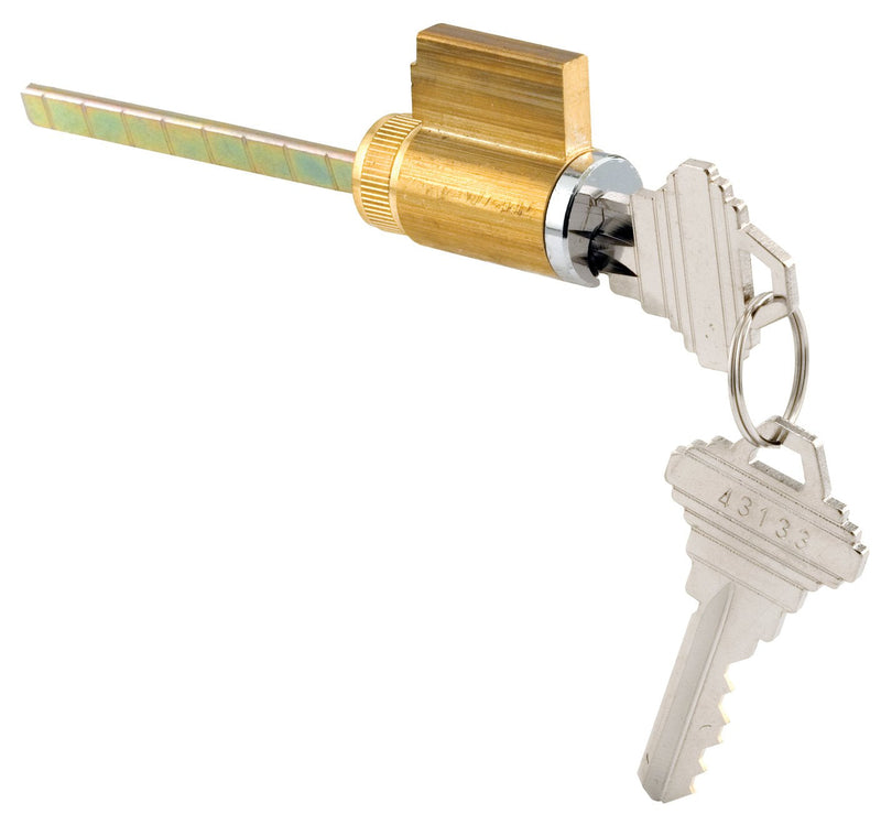 Prime-Line E 2103 Cylinder Lock, 1-1/4 In., Schlage Shaped Keys (Single Pack) 1 Count (Pack of 1) Steel