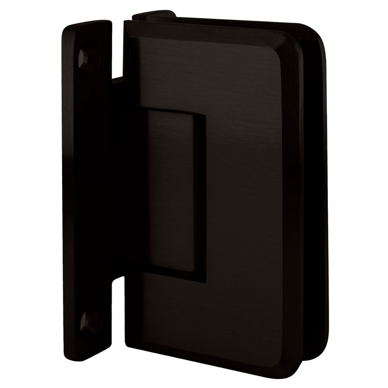 CRL Pinnacle 037 Series Oil Rub Bronze Wall Mount Full Back Plate Standard Hinge