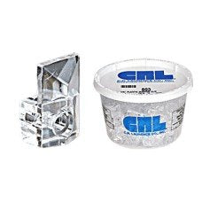 CRL 1/4" Plastic Square Mirror Clips - Package