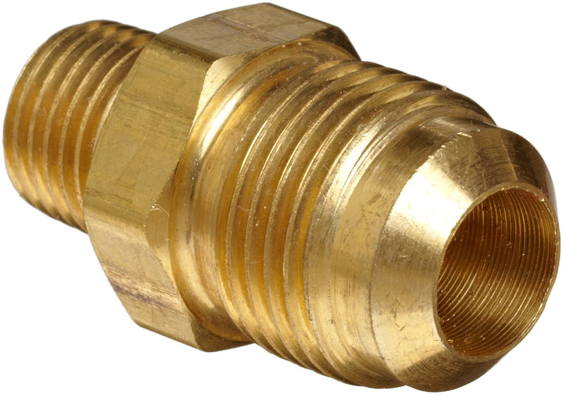 Anderson Metals-54048-0804 Brass Tube Fitting, Half-Union, 1/2" Flare x 1/4" NPT Male Pipe