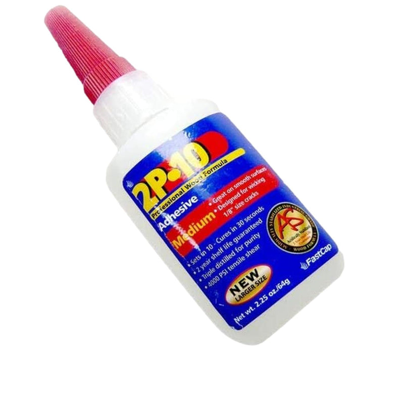 FastCap 2P-10 Professional Medium Wood Adhesive Glue - Ideal for Wood Works - All Purpose Application - 4000 PSI Tensile & Sheer - 2 oz. - 80069