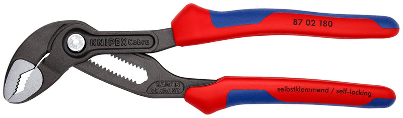 Knipex 8702180 7 1/4-Inch Cobra Pliers - Comfort Grip 7.25-Inch Comfort Grip