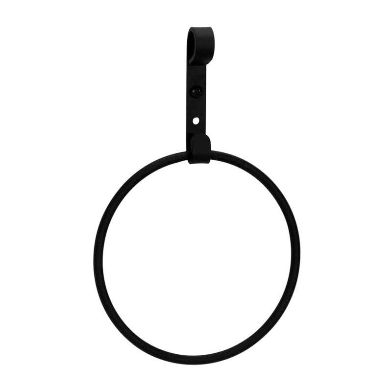 Village Wrought Iron Plain Towel Ring Towel Rack