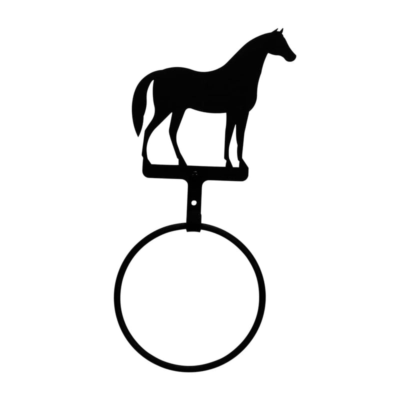 Village Wrought Iron Outhouse Towel Ring Towel Rack