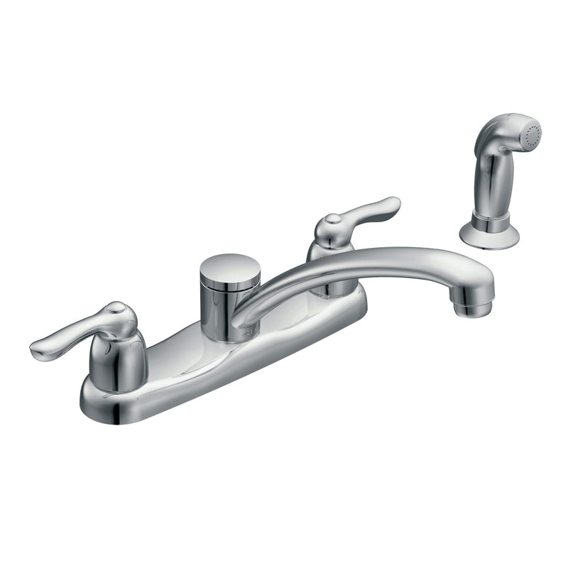 Moen 7907 Two-Handle Kitchen Faucet, Chrome