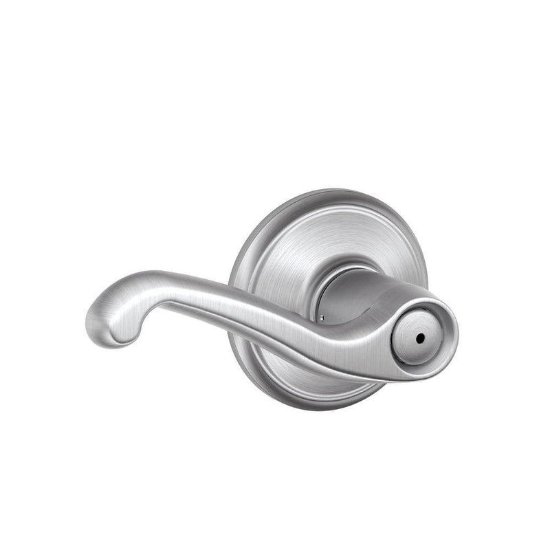 Schlage F40FLA626 Flair Privacy Lever, Satin Chrome Standard