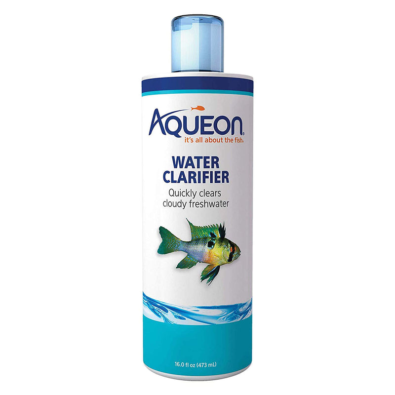 Aqueon Freshwater Aquarium Water Clarifier, Clears Cloudy Fish Tank Water, Safe to Use with Fish and Plants - 8 Ounces 16-Ounce Standard Packaging